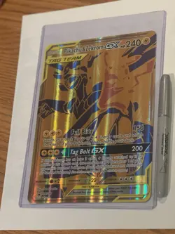 Pokemon Pikachu & Zekrom GX Tag Team TCG Sun & Moon SM248 Holo Promo English - Image 2