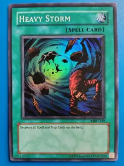 Moderately Played Yugioh Heavy Storm - MRD-142 - Super Rare - Unlimited - Image 1