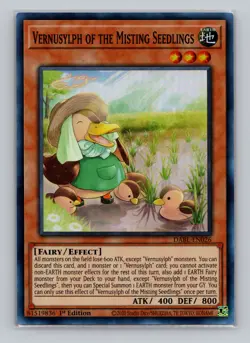 Vernusylph of the Misting Seedlings #DABL-EN026 Darkwing Blast Yugioh 1st Ed - Image 1
