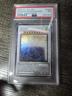 G2U Yugioh Majestic Star Dragon SOVREN040 Ghost Rare PSA 9 MINT - Image 3
