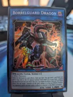 YuGiOh! Borrelguard Dragon BLRR-EN044 Secret Rare 1st Ed - Image 1