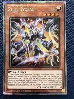 Yugioh Star Ryzeal ALIN-EN022 Quarter Century Secret Rare NM - Image 1