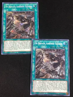 YUGIOH TRI-BRIGADE AIRBORNE ASSAULT PHRA-EN053 1ST SECRET X2 NM - Image 1