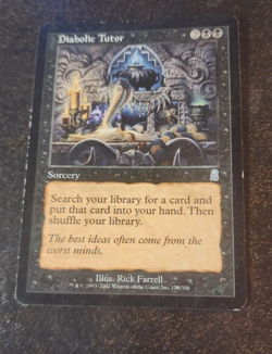 1x Diabolic Tutor uncommon sorcery card - Odyssey - VG - Image 1