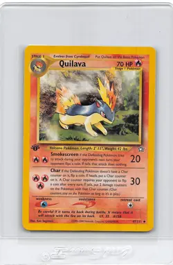 QUILAVA 47/111 - 1ST EDITION - Neo Genesis Set - VINTAGE WOTC Pokemon Card - NM - Image 1