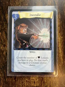 Harry Potter Trading Card Game Base Set Incendio 25/116 NM/Mint - Image 1
