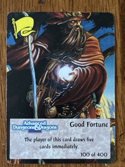 Spellfire CCG Uncommon Card Good Fortune - 1st Edition 100 of 400 - Image 1