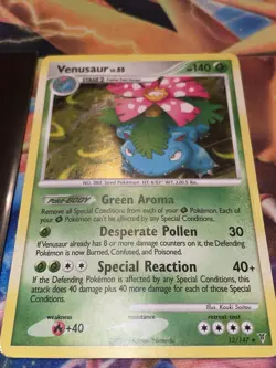 Venusaur 13/147 Supreme Victors Holo Swirl 2009 Pokemon Card LP Lightly Played - Image 2