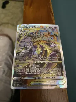 Pokemon Crown Zenith Galarian Gallery Mewtwo VSTAR Holo Rare Card GG44/GG70 - Image 1