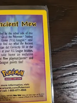 Pokemon Card - Promo - ANCIENT MEW DETAILS INSERT CARD Lp - Image 3