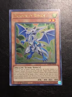 Yu-Gi-Oh! ULTRA RARE CARD DRAGUNITY REMUS GFTP-EN038 1ST NM - Image 1
