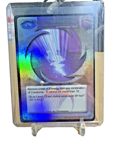 Magi Nation Duel - THUNDERQUAKE FOIL - LIMITED CCG Card - Image 1