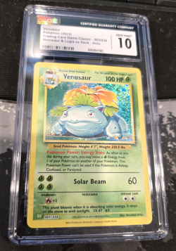 CGC GM 10!! Venusaur 003/034 Trading Card Game Classic Holo Lugia Ex Deck - Image 1