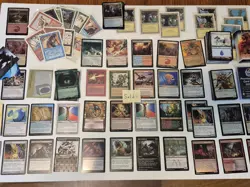 BEST VINTAGE MAGIC THE GATHERING REVISED R3 LANDS FOILS RARES 250+ MTG CARD LOT - Image 2