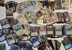 BEST VINTAGE MAGIC THE GATHERING REVISED R3 LANDS FOILS RARES 250+ MTG CARD LOT - Image 3