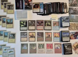 BEST VINTAGE MAGIC THE GATHERING REVISED R3 LANDS FOILS RARES 250+ MTG CARD LOT - Image 4
