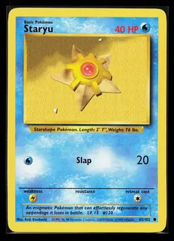 Staryu 65/102 Common Base Set Pokemon Card - Image 1