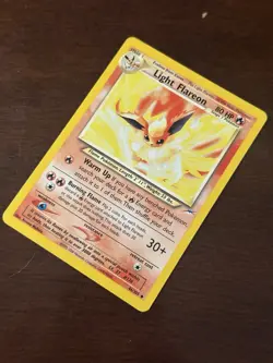 Pokemon TCG Light Flareon Neo Destiny Card 46/105 Unlimited Uncommon - Image 1