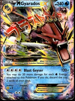 Pokemon Mega Gyarados EX TCG Holo Ultra Rare Card Breakpoint 27/122 Pokemon TCG - Image 1