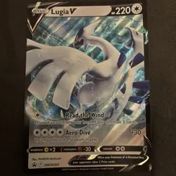 Lugia v SWSH301 Jumbo Oversized Holo Card Black Star Promo - Image 1
