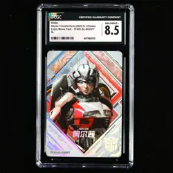 CGC NM/MINT+ 8.5 KAYOU 2023 Transformers CCG Card TFH01-SL-003 Arcee - Image 2