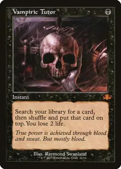 Vampiric Tutor - Foil Retro Frame Dominaria Remastered NM MTG - Image 1