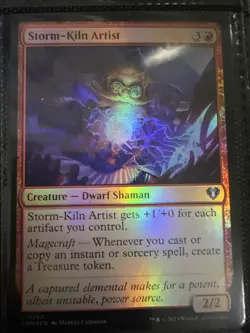 Storm-Kiln Artist Commander Masters Foil - Image 1