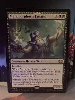 Metamorphosis Fanatic Commander: Duskmourn: House of Horror Regular NM (0021) - Image 1