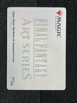 GOLD SIGNATURE Edgar, Master Machinist 27/53 Final Fantasy Art Series MTG - Image 2