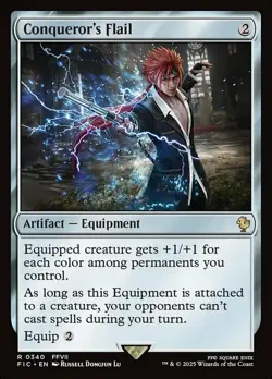 Mint/Near-Mint, English - 1 x MTG Conqueror's Flail Commander: Final Fantasy - Image 1
