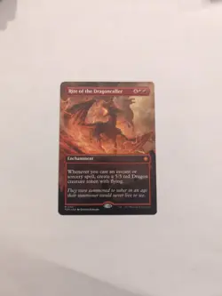 Rite of the Dragoncaller (Borderless) Foundations Regular NM MTG - Image 1