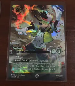 Disney Lorcana Fabled MAX GOOF CHART TOPPER ENCHANTED 230/204 - Image 1