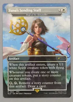 MTG x FINAL FANTASY SECRET LAIR - YUNA'S SENDING STAFF #1863 NON-FOIL - Image 1