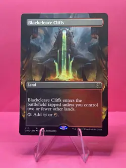 Blackcleave Cliffs (Borderless) Phyrexia: All Will Be One Regular - Image 3