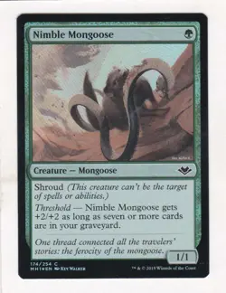 Magic: MTG: Modern Horizons: Foil: Nimble Mongoose - Image 1