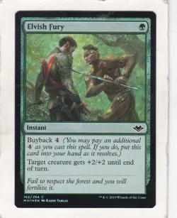 Magic: MTG: Modern Horizons: Foil: Elvish Fury - Image 1