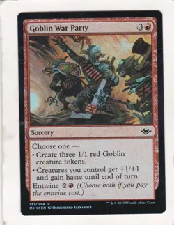 Magic: MTG: Modern Horizons: Foil: Goblin War Party - Image 1