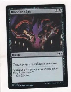 Magic: MTG: Modern Horizons: Foil: Diabolic Edict - Image 1