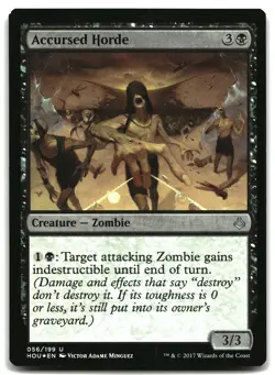 MTG Accursed Horde FOIL U Hour of Devastation 56 LP - Image 1