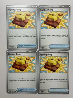 [4x Playset] Fighting Gong 116/132 ME01: Mega Evolution (MEG) Pokemon TCG NM - Image 1