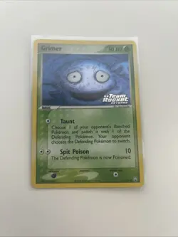 Pokemon TCG Grimer 54/92 Team Rocket Returns Stamped Rare Reverse Holo - Image 1