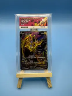 Pokemon S-Chinese Jolteon V 144/132 SR Holo Alt Art Sword Shield Ace 9 Graded - Image 1