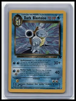 Dark Blastoise Team Rocket 20/82 rare unlimited Pokemon TCG LP - Image 1