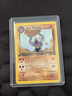 Pokemon TCG Dark Machoke 1st Edition Team Rocket 40/82 LP Vintage Rare - Image 1