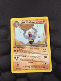 Pokemon TCG Dark Machoke 1st Edition Team Rocket 40/82 LP Vintage Rare - Image 3