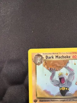 Pokemon TCG Dark Machoke 1st Edition Team Rocket 40/82 LP Vintage Rare - Image 4