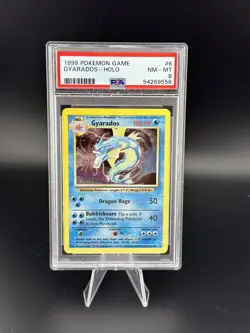 PSA 8 Gyarados Base Set 6/102 Holo Pokemon NM-MT - Image 1