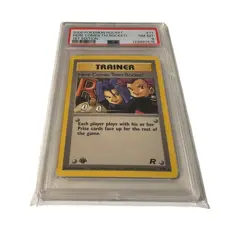 2000 PSA 8 Pokemon Here Comes Team Rocket 1st Edition Rocket #71 Graded - Image 1