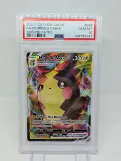 PSA 10 GEM MINT! 2021 Pokemon SWSH Shining Fates Morpeko VMax Full Art #038/072 - Image 2
