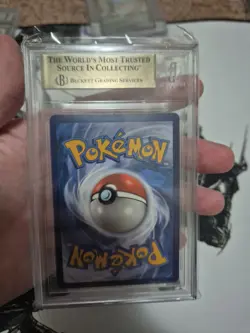 2021 POKEMON SWORD & SHIELD FUSION STRIKE FULL ART UR #245 CELEBI V BGS 9.5 - Image 2
